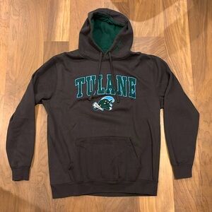 Tulane Grey, Blue, and Green Hoodie
